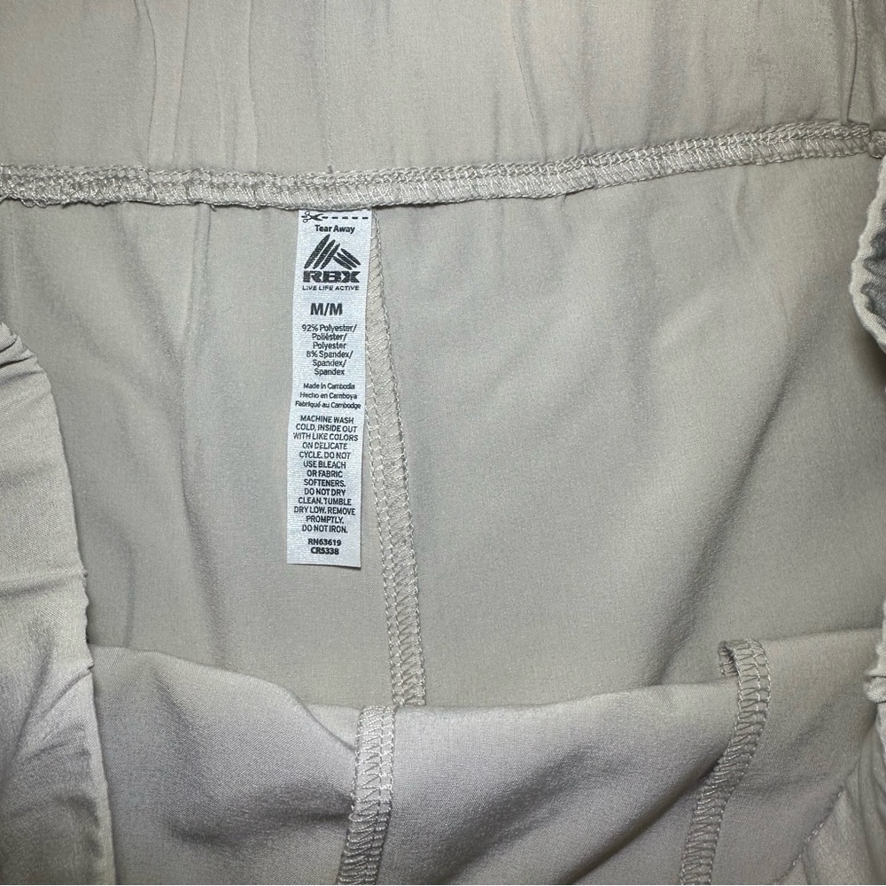 RBX Active Women’s Relaxed Fit Shorts Off White Beige Size Medium Hiking - Picture 3 of 11